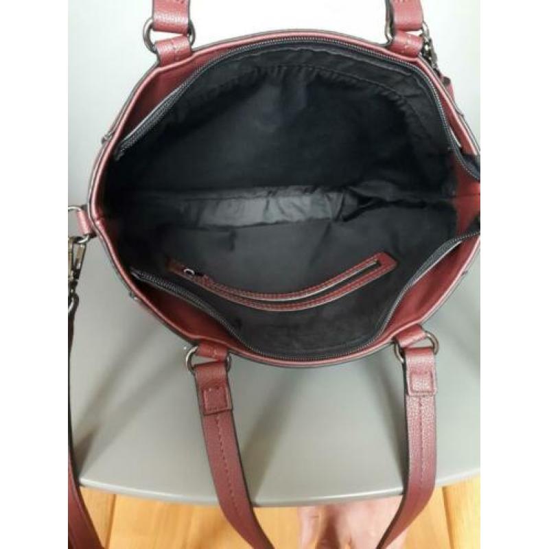 Mooie bordeaux rode trendy tas
