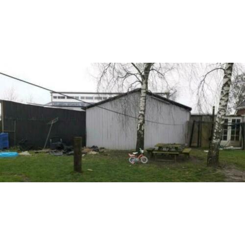 schuur garage 6x9, 4x6 en 4,5x9 120 m2 garagedeur schuifdeur