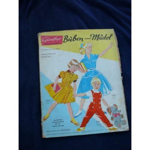 Modetijdschrift voor 2-16 jaren ca jaren 50 Gunthers sonders