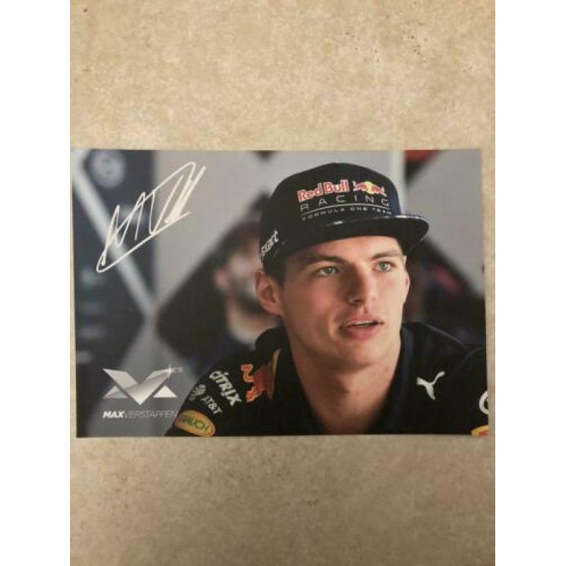 Max Verstappen handtekening kaarten