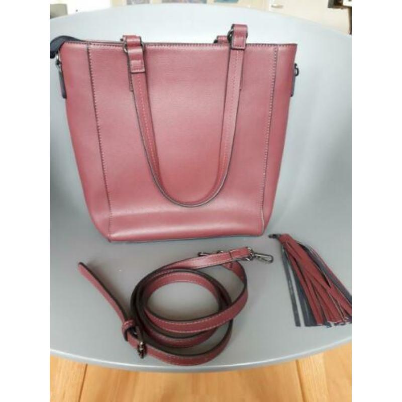 Mooie bordeaux rode trendy tas