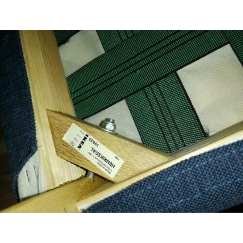 4x ikea HENRIKSDAL stoel, of stoelhoes, blauw (Sanne blauw)