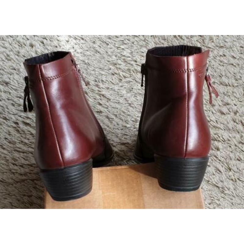 Ecco enkel-laarsjes, bruin leer, maat 40