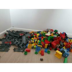 Duplo elektrische treinen 2x, brandweer, tractoren, quads, r