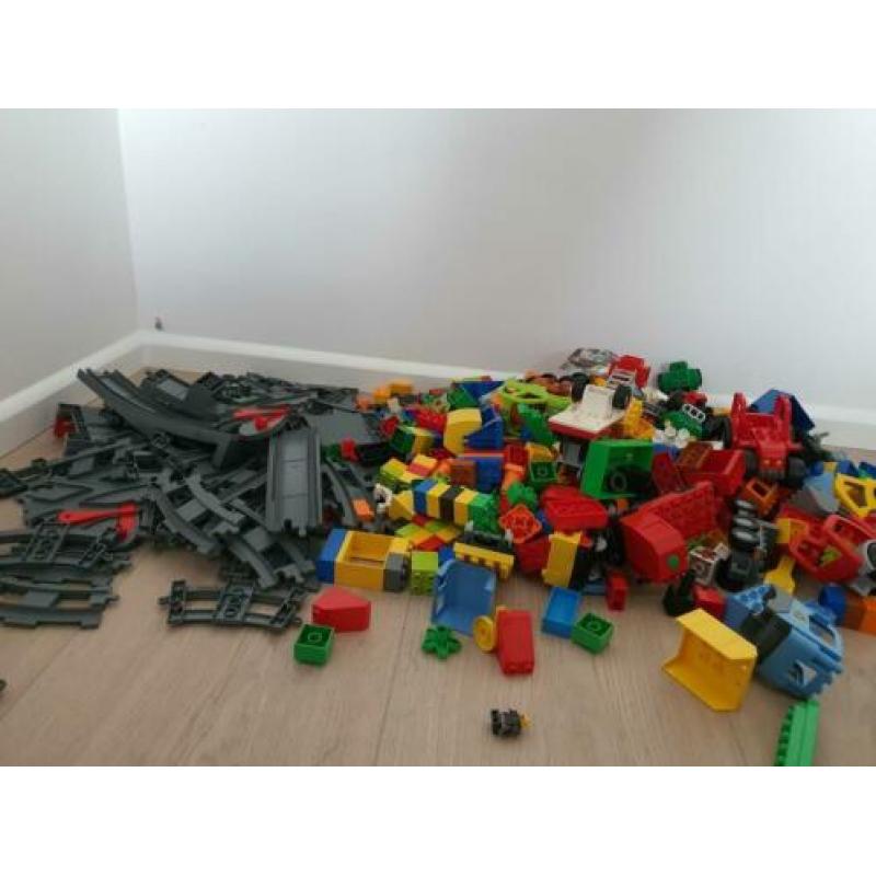Duplo elektrische treinen 2x, brandweer, tractoren, quads, r