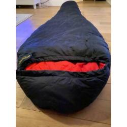 Lange super warme lichtgewicht dons mummy, pertex