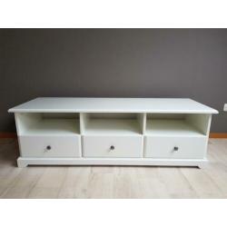 Tv meubel Ikea Liatorp wit met laden