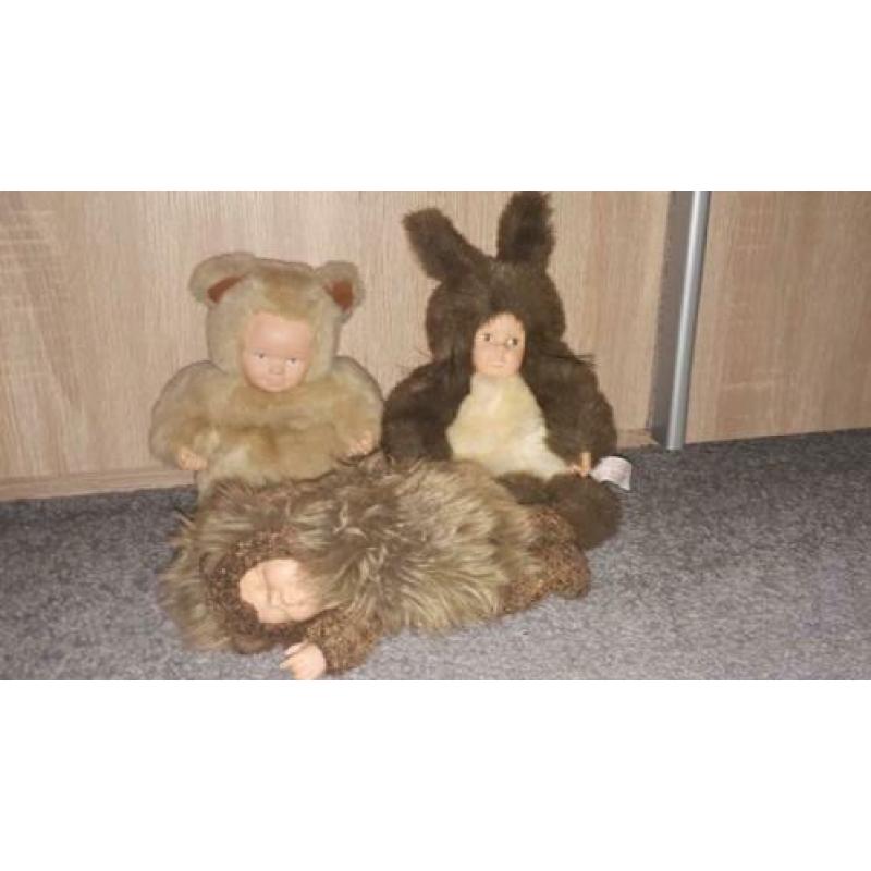 3 orginele anne geddes poppen t.e.a.b.