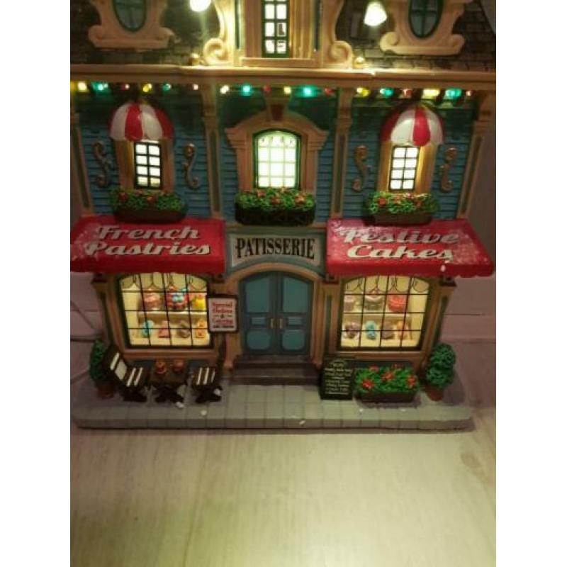 Lemax French Pastries Facade kerstdorp
