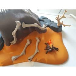 Playmobil 5087 steentijdkamp met kampvuur prehistorie