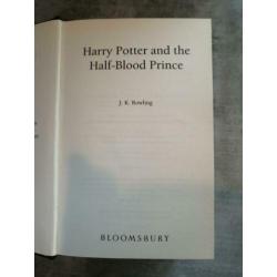 Misprint, first edition Harry Potter and the half-blood
