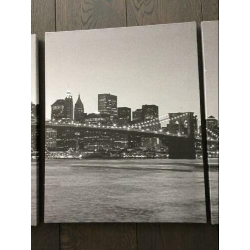 4-luiks canvas ‘Brooklyn Bridge’