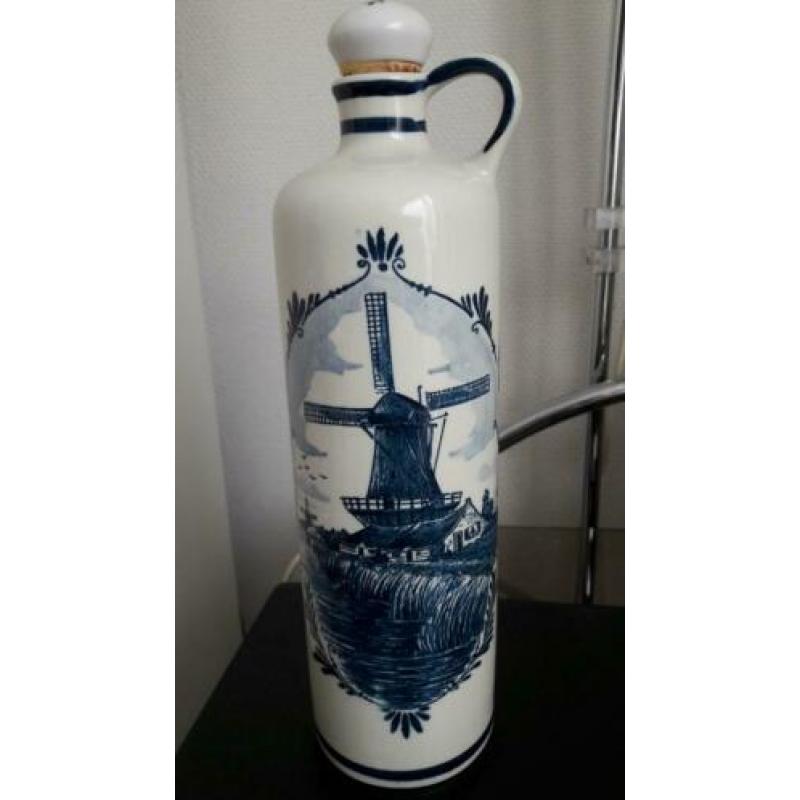 Bols Delfts Blauw jeneverkruik met inhoud