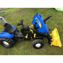 New Holland traptrekker met frontlader
