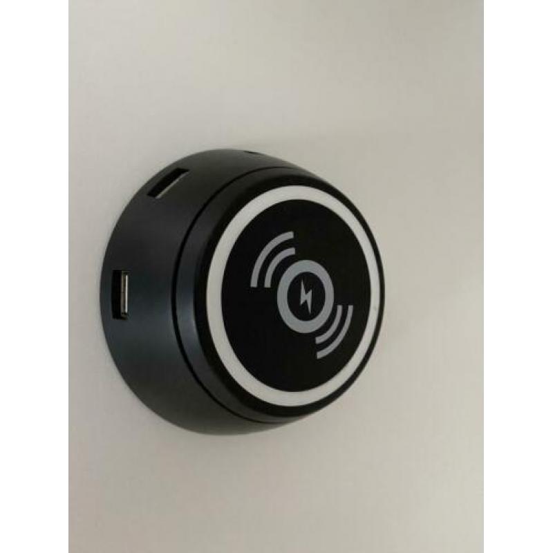 Universele draadloze oplader met USB aansluiting