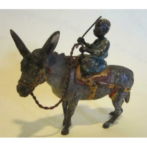 Weens bronsje ezeltje met jongen, ca 1920, Vienna brons