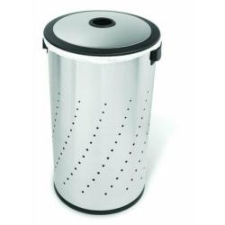 Simplehuman 55 liter wasmand rond met deksel/waszak gebruikt