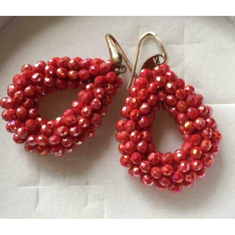 Lott oorbellen rood