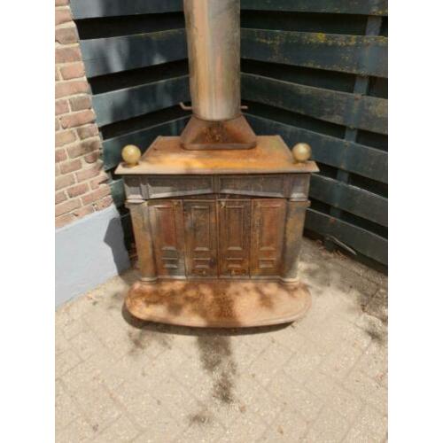Buiten/binnen kachel gietijzer