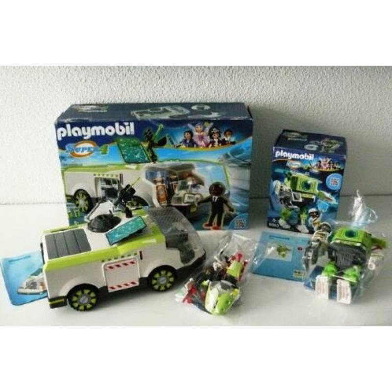 NIEUW STAAT Playmobil Super 4 Techno 6692 + 6693