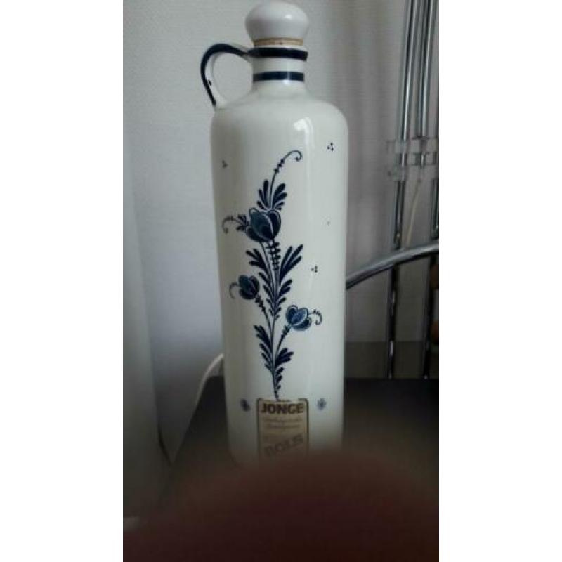 Bols Delfts Blauw jeneverkruik met inhoud