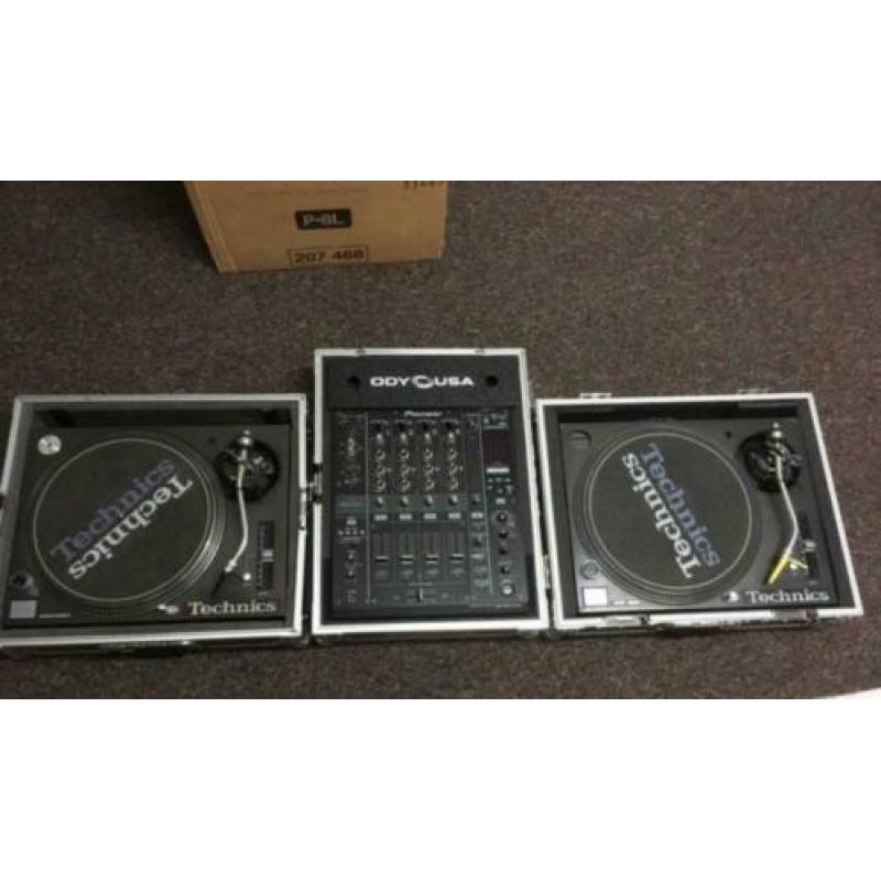 DJ-Komplett Set 2xTechnics 1210 M3D+1xPioneer DJM-900 NXS+Zu