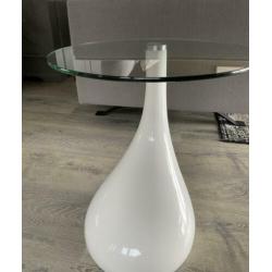 VidaXL salontafel druppel wit