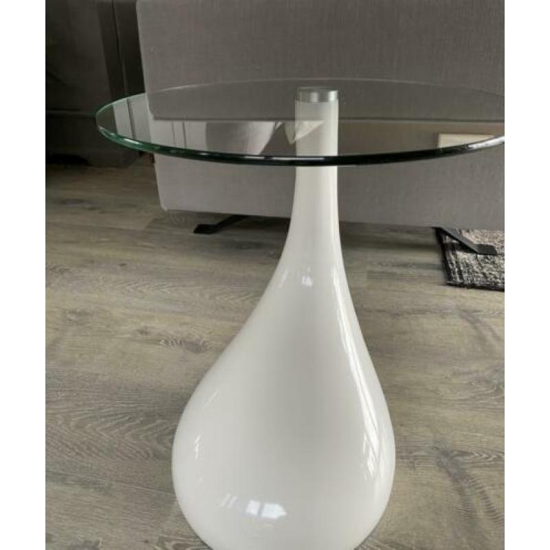 VidaXL salontafel druppel wit