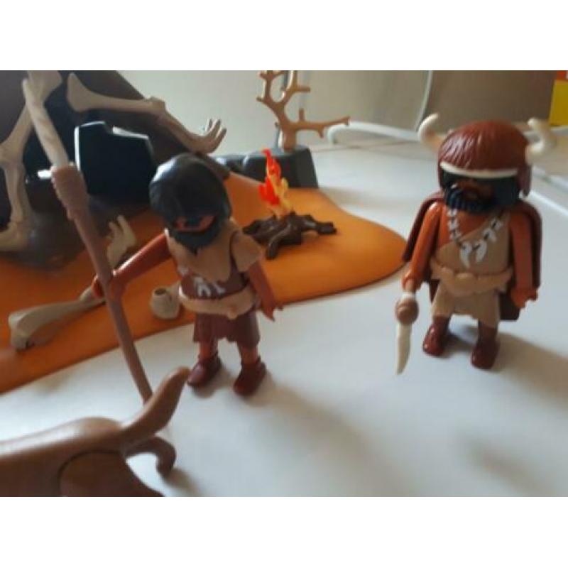 Playmobil 5087 steentijdkamp met kampvuur prehistorie