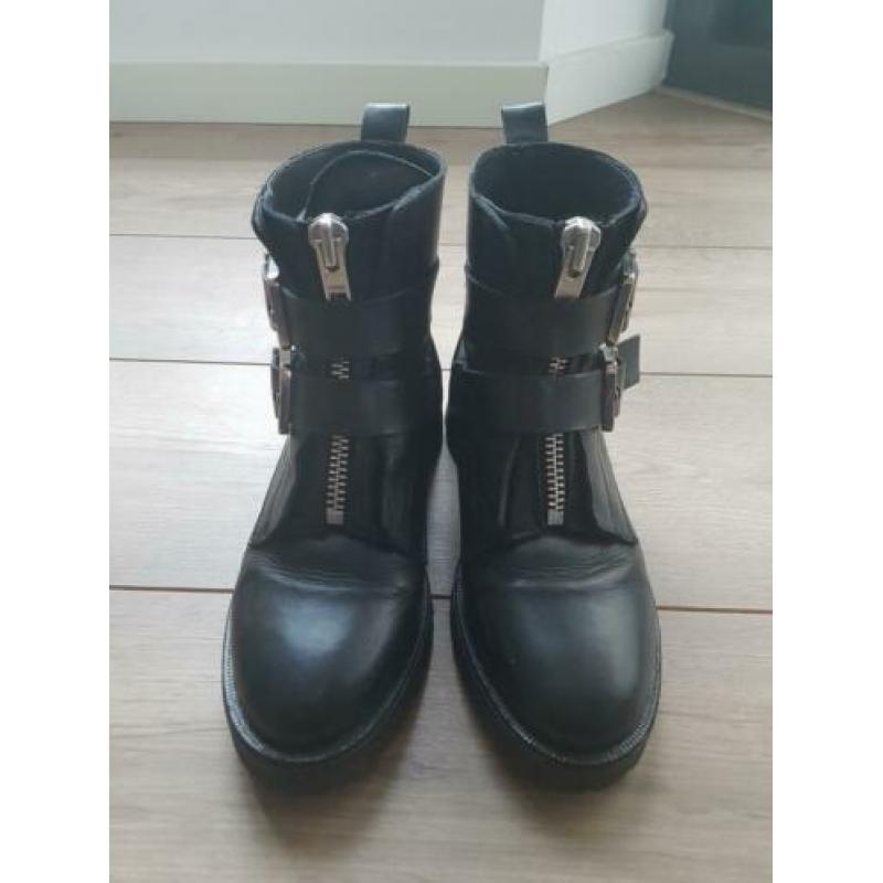 Stoere bikerboots van Manfield, maat 37.