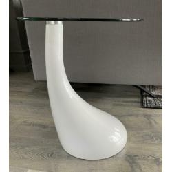 VidaXL salontafel druppel wit