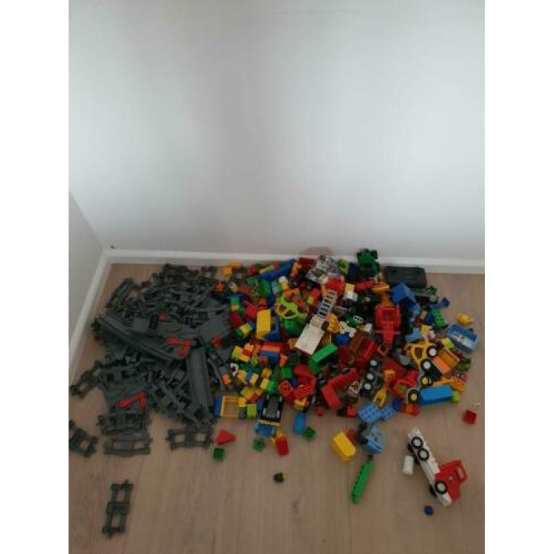 Duplo elektrische treinen 2x, brandweer, tractoren, quads, r
