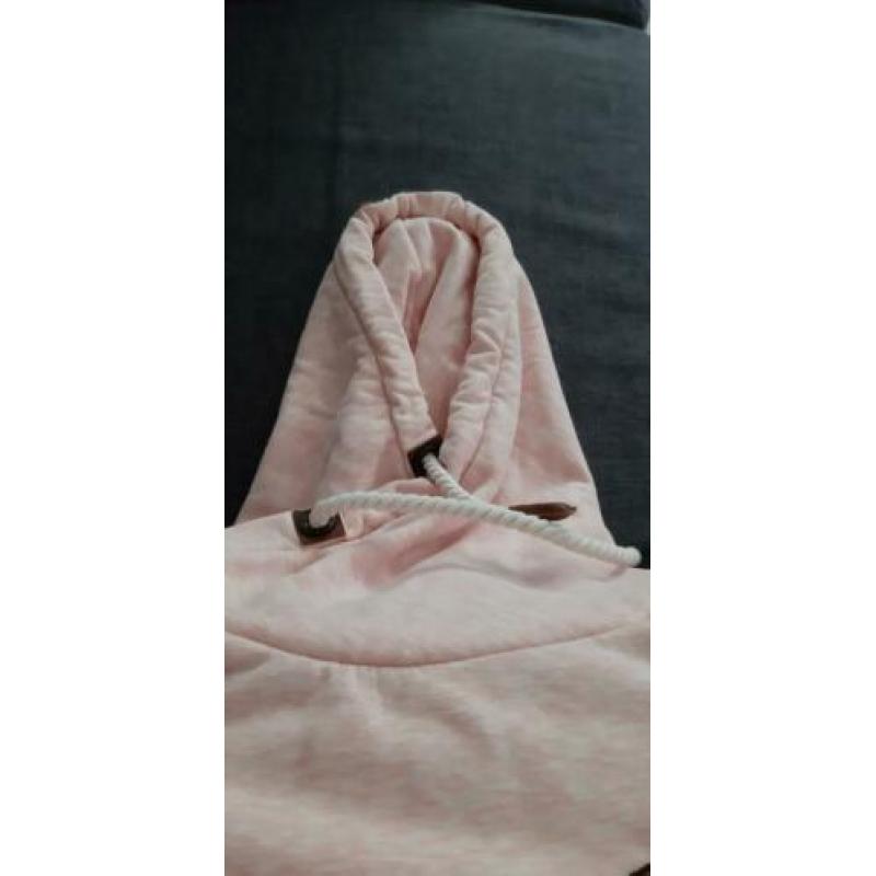 Zachtroze sweather / hoodie Naketano maat M