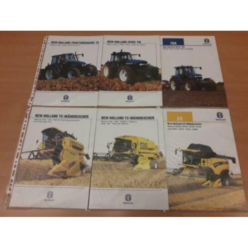 New holland duitse trekker, combine folders 22 stuks
