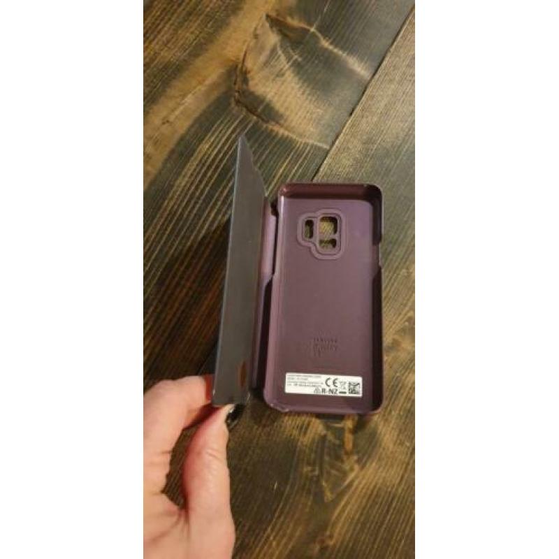 Clear view cover Samsung Galaxy S9 paars