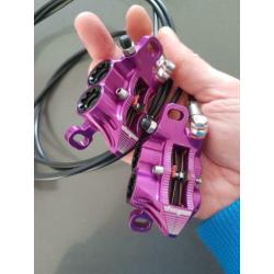 Hope Tech3 E4 set paars nieuw!