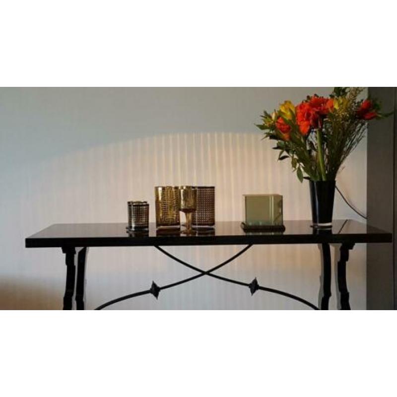 Van Roon Living eettafel Eric Kusters style zwart hoogglans