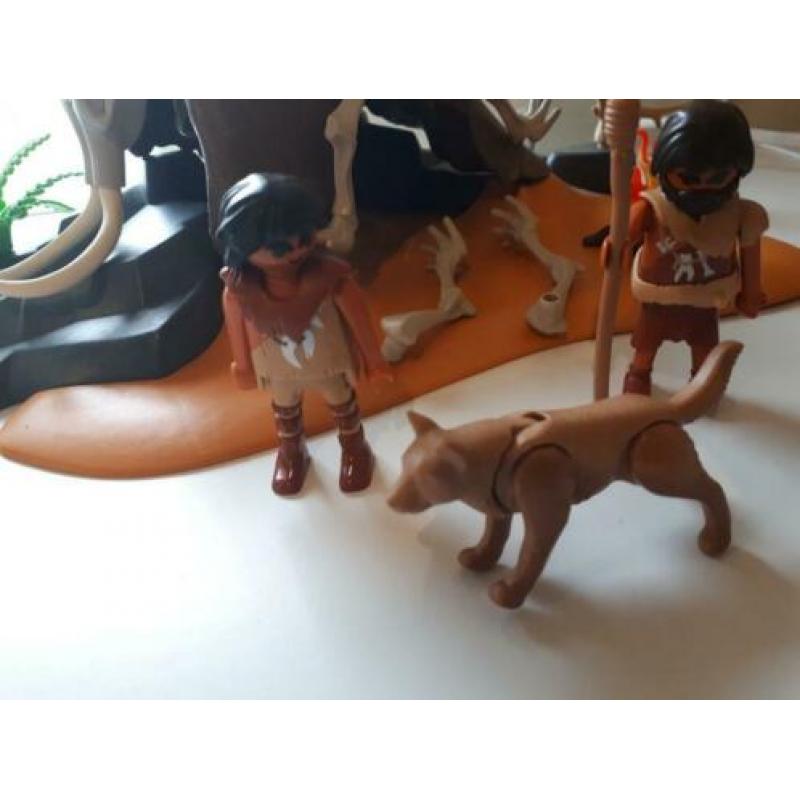 Playmobil 5087 steentijdkamp met kampvuur prehistorie