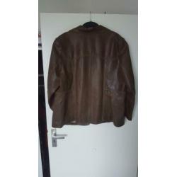 Leren jas maat 46