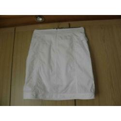 Wit katoenen rok BLUE RIVER COLLEGE STYLE 40 M nieuwstaat