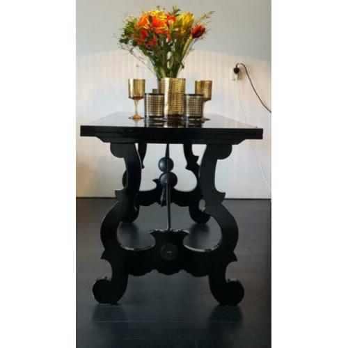 Van Roon Living eettafel Eric Kusters style zwart hoogglans