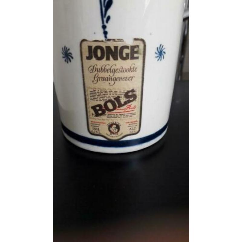 Bols Delfts Blauw jeneverkruik met inhoud