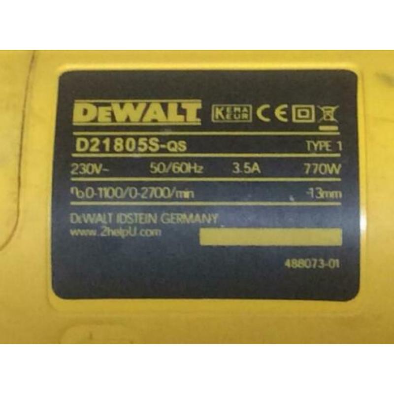 Dewalt boormachine klopboor De Walt klopboormachine zgan