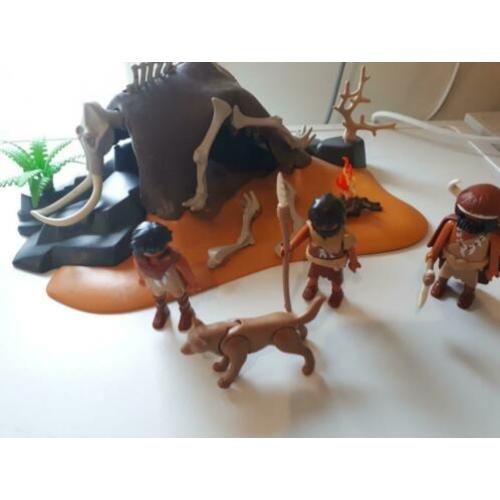 Playmobil 5087 steentijdkamp met kampvuur prehistorie