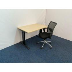 44 x Bureau + bureaustoel, thuiswerkplek, scherp geprijsd!