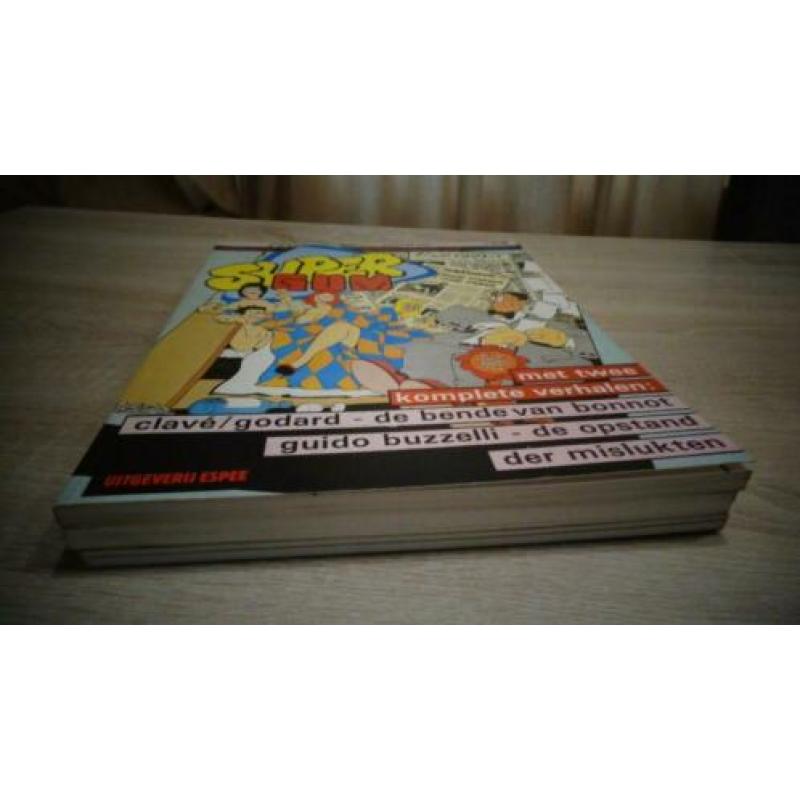 Supergum stripboeken 3 stuks zgan staat