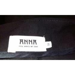 Linnen Dames broek maat 38 merk Anna is nieuw kleur zwart.