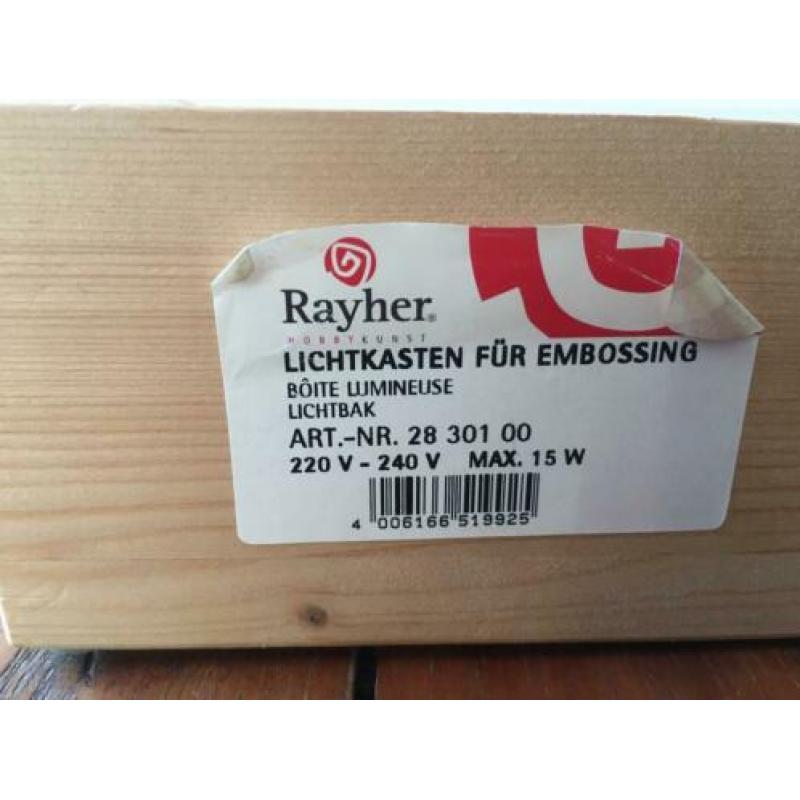 Lichtbak voor embossing