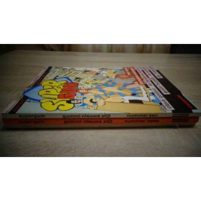 Supergum stripboeken 3 stuks zgan staat