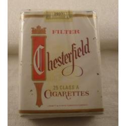 Oud pakje filter sigaretten Chesterfield / GERESERVEERD